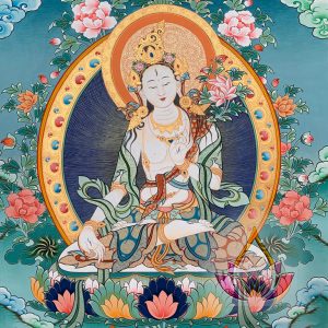 寶生百法之阿底峽傳規白度母如意輪彩唐