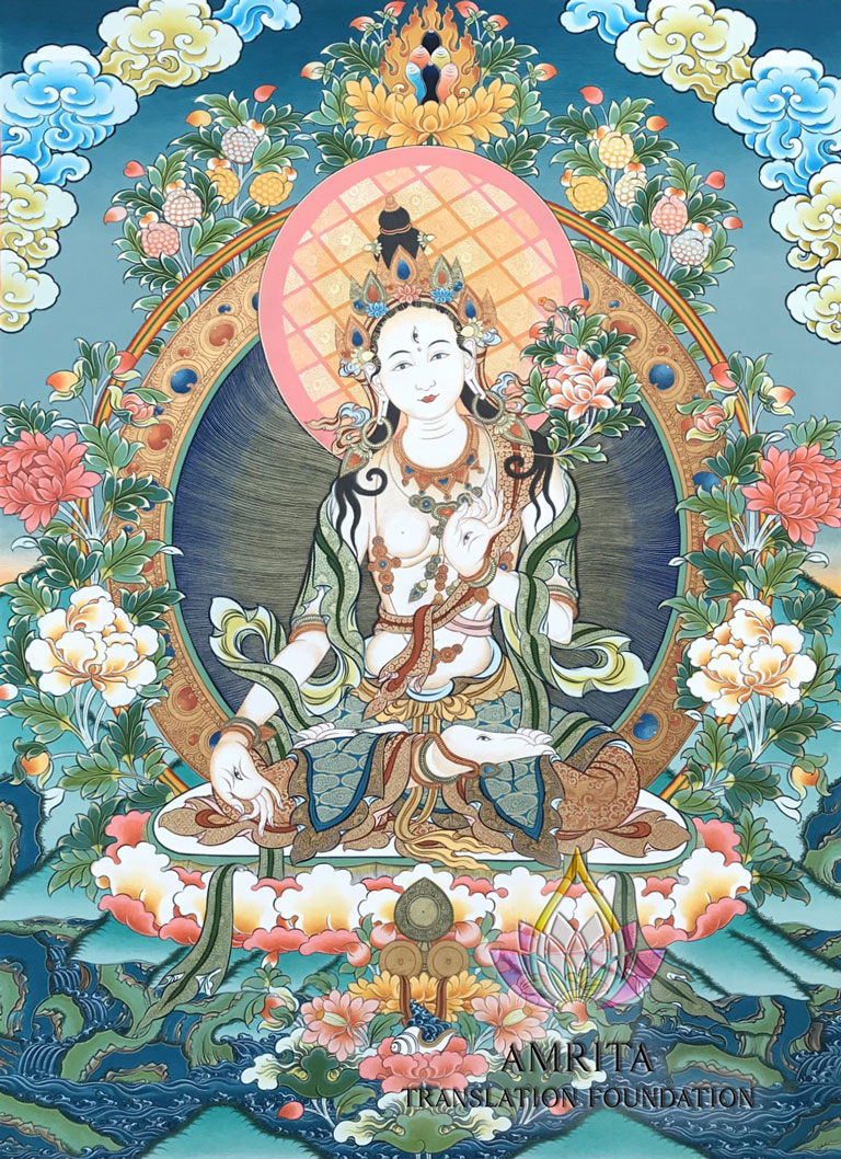 蘇卡百法之年師傳規白度母如意輪彩唐 – 大慈恩譯經基金會