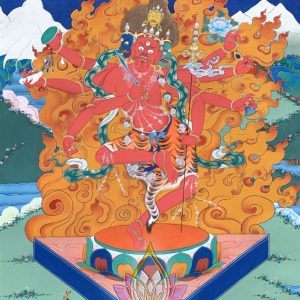 寶生百法之烏仗那度母處之自在母彩唐