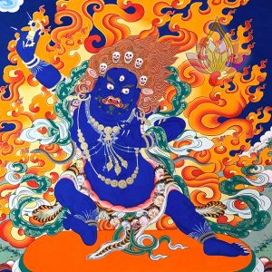 寶生百法之雜色忿怒金剛手彩唐