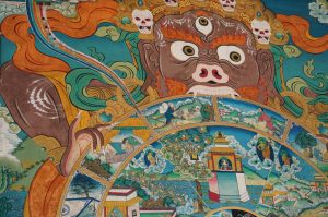 贍部洲是我們現在所處的地球。那其他三洲可想像為其他星球嗎？等活地獄跟我現在所處是在不同空間嗎？
