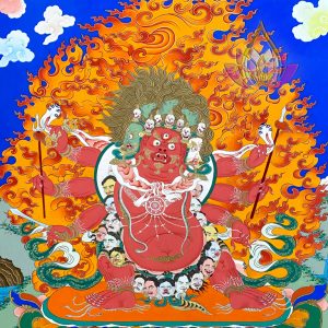 寶生百法之結崗師傳馬頭明王彩唐