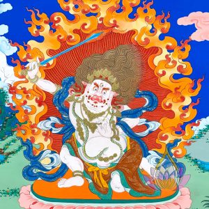 寶生百法之白色不動金剛彩唐
