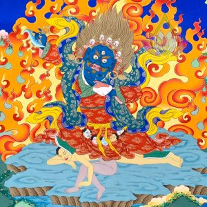 寶生百法之黑衣銅刀護法彩唐