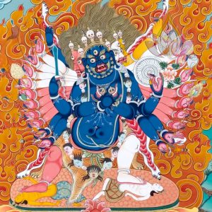 寶生百法之忿怒明王金剛力彩唐