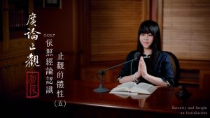 廣論止觀初探・奢摩他0017　依照經論認識止觀的體性（五）