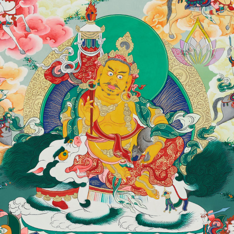 Read more about the article 寶生百法之大黃多聞天王九尊彩唐