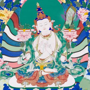 寶生百法之白般若佛母彩唐