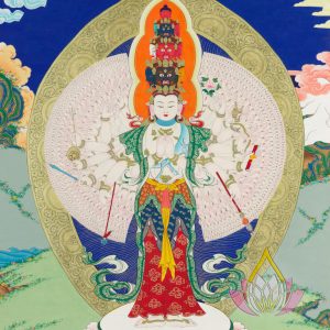 寶生百法之蓮花手觀自在彩唐