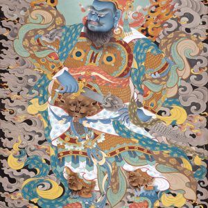 四大天王巨幅彩唐之增長天王