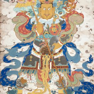 四大天王巨幅彩唐之多聞天王