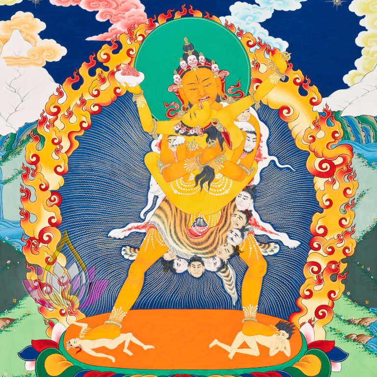 Read more about the article 金剛鬘之一面二臂黃色勝樂彩唐