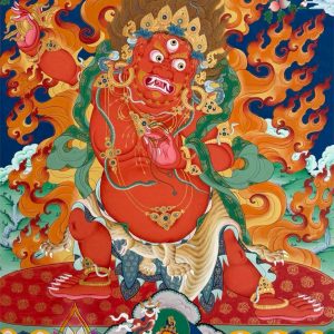 紅色微怒金剛手彩唐
