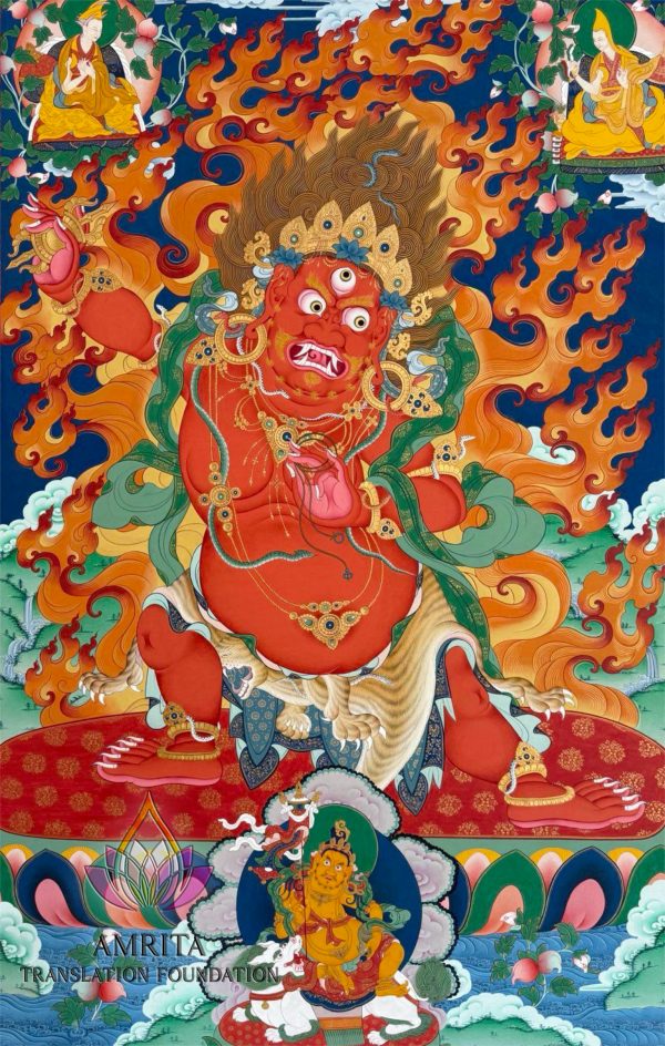 紅色微怒金剛手彩唐：圖片 2